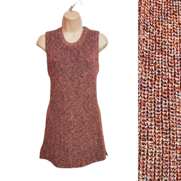 Ella Moss Multicolor Ribbed Knit Sleeveless Tank Medium - Picture 1 of 11